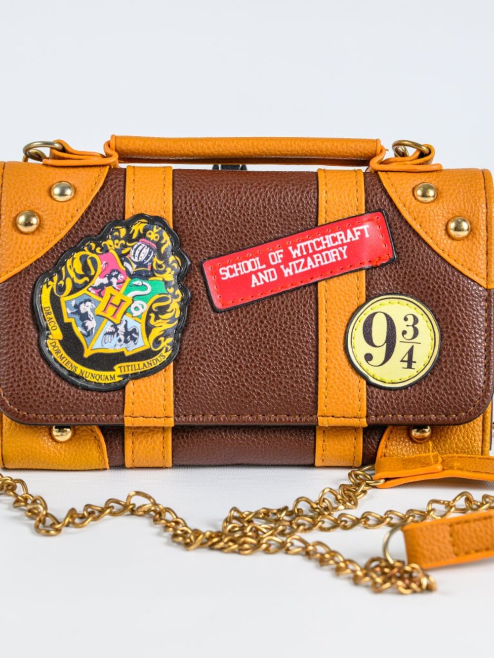 Harry Potter Hogwarts 9 3/4 Trunk Crossbody Wallet Purse Bag
